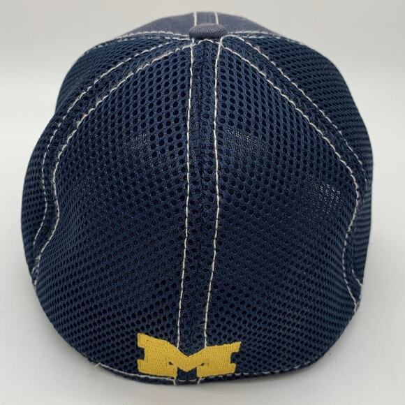 New Era Small Medium True Fitted Michigan Wolverines Cap Hat Navy - Picture 5 of 10